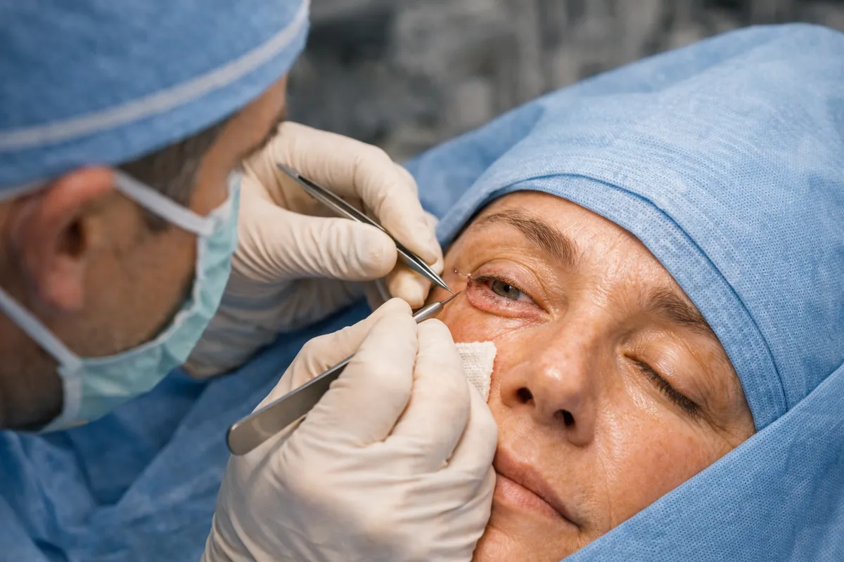 Upper and Lower Eyelid Blepharoplasty